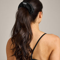 SoftMotion™ Scrunchie with Grey Logo | Black