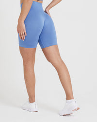 Classic Seamless 2.0 Cycling Shorts | Light Denim Marl