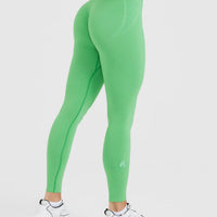 EffortlessLift™ Seamless Leggings with White Logo | Jade