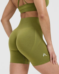 Effortless Seamless Shorts | Olive Green