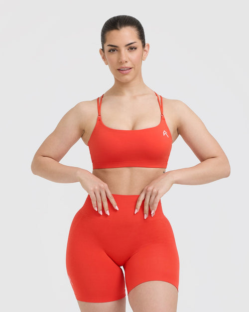 Oner Modal Everyday Cross Over Bralette | Charged Orange