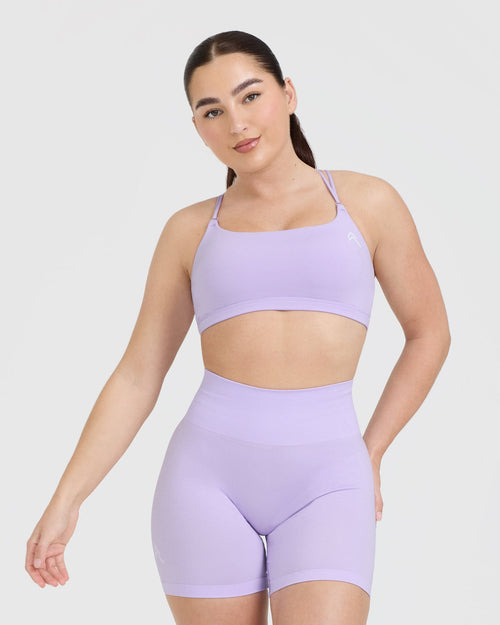 Oner Modal Everyday Cross Over Bralette | Lavender Purple