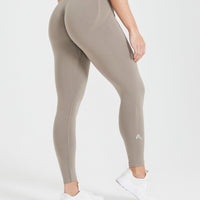 EffortlessLift™ Seamless Leggings with White Logo | Minky