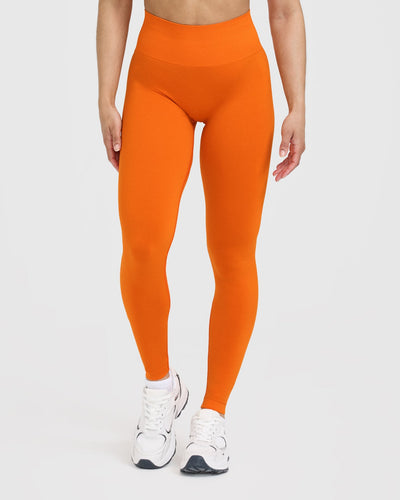 Effortless Seamless Leggings Flame Orange