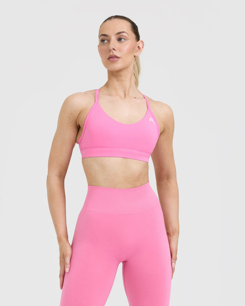 Oner Modal Everyday Sports Bra | Peony Pink