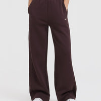 Foundations Straight Leg Joggers | Plum Brown