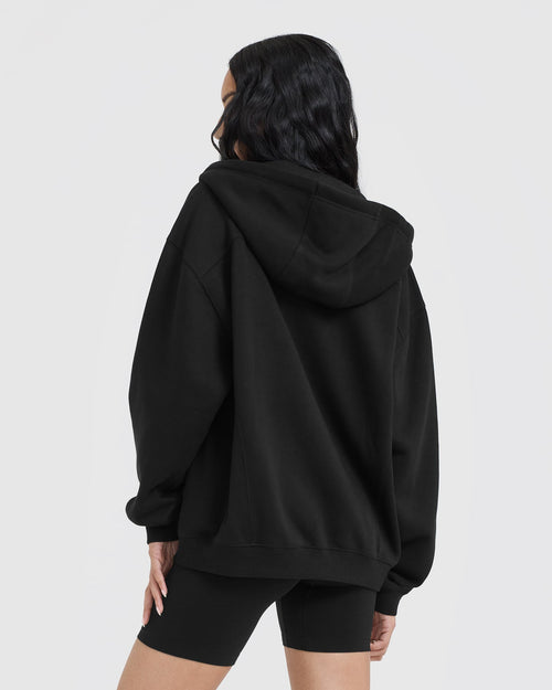 パーカー one sholder hoodie レディース FACE BOX PATCH ZIP UP SWEAT HOODIE（パーカー）｜X-girl
