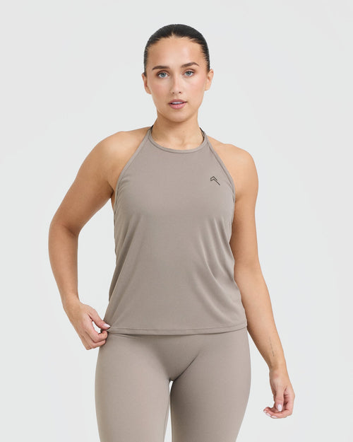 Oner Modal Go To High Neck Loose Crop Vest | Minky