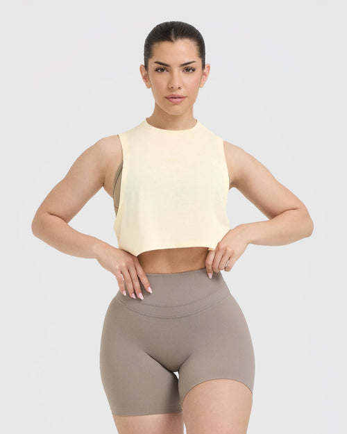 Oner Modal Go To Muscle Crop Tank | Off White