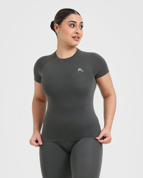 Oner Modal Go To Seamless Fitted Top | Coal