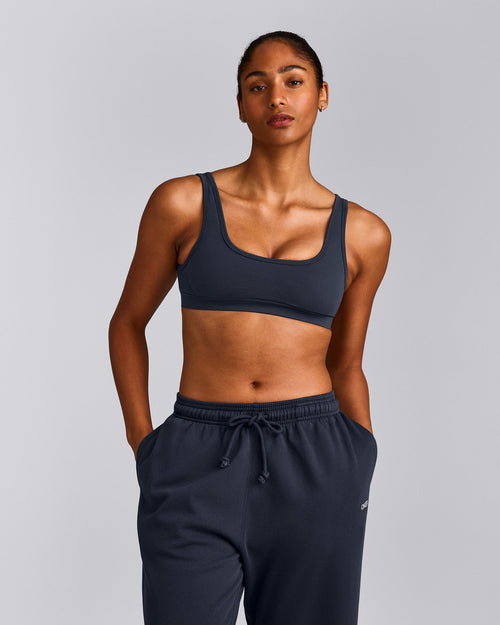 EffortlessLift™ Square Neck Sports Bra | True Blue