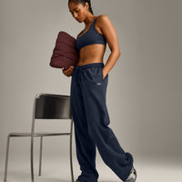 EffortlessLift™ Square Neck Sports Bra with Grey Logo | True Blue