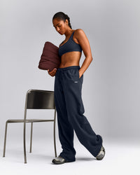 EffortlessLift™ Square Neck Sports Bra with Gray Logo | True Blue