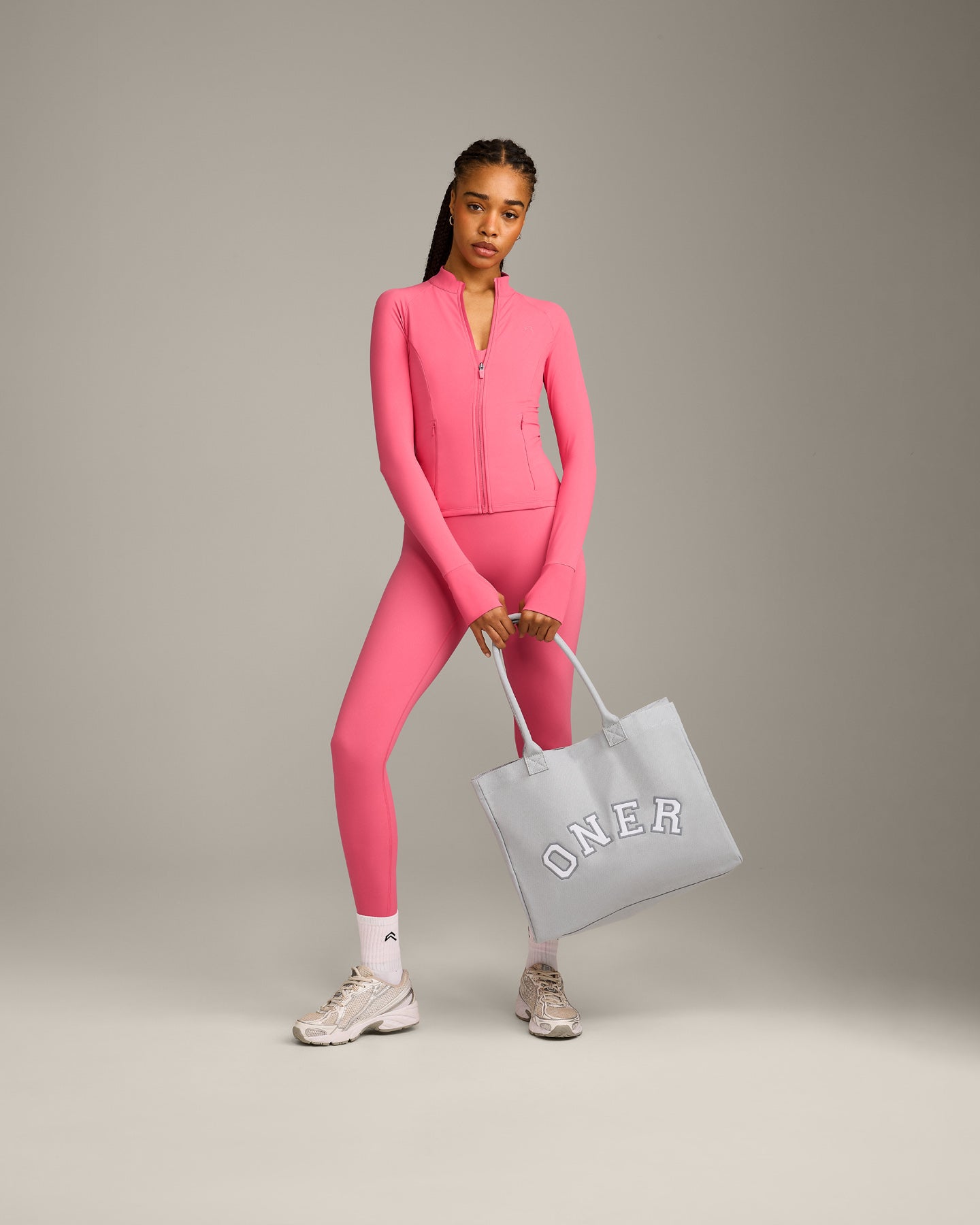 UnifiedMove Pocket Jacket with Reflective Logo | Hot Girl Pink