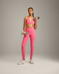 UnifiedMove™ Wrap Leggings with Reflective Logo | Hot Girl Pink