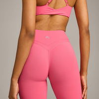 UnifiedMove™ Wrap Leggings with Reflective Logo | Hot Girl Pink