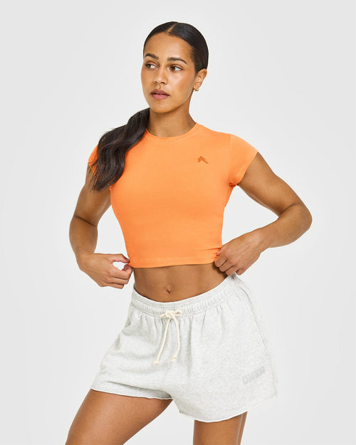 Oner Modal Cotton Icon Baby T-Shirt | Apricot Orange