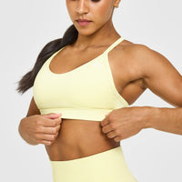 Everyday Sports Bra | Pastel Yellow