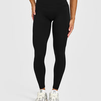 Unified High Waisted Pocket Leggings | Black