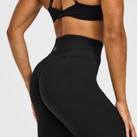 Unified High Waisted Pocket Leggings | Black