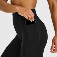 Unified High Waisted Pocket Leggings | Black