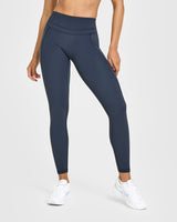 Unified High Waisted Pocket Leggings | True Blue