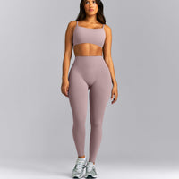 SoftMotion™ High Waisted Leggings New Branding | Dusty Purple