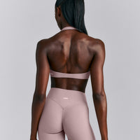 SoftMotion™ Minimal Halter Neck Bralette New Branding | Dusty Purple