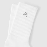 Lightweight Crew Socks 3 Pack | White