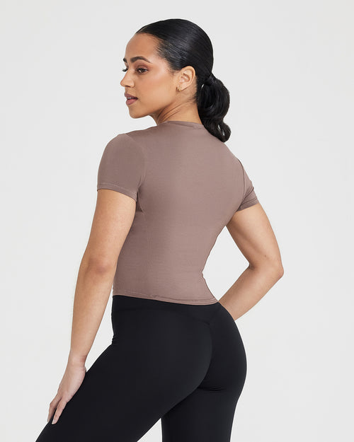 Mellow™ Soft Mid Short Sleeve T-Shirt | Cool Brown