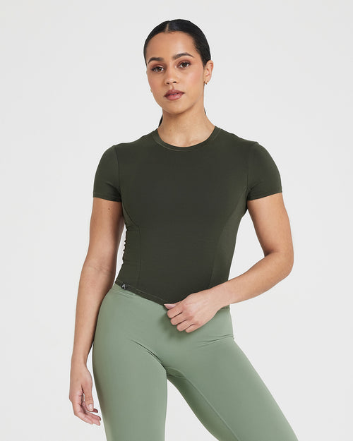 Oner Modal Mellow™ Soft Mid Short Sleeve T-Shirt | Khaki