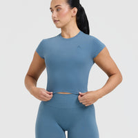 Cotton Icon Baby T-Shirt | Moonstone Blue