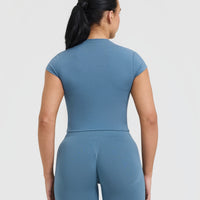 Cotton Icon Baby T-Shirt | Moonstone Blue