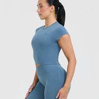 Cotton Icon Baby T-Shirt | Moonstone Blue