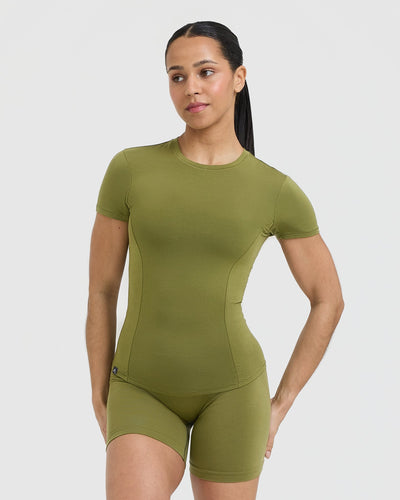 Mellow™ Soft Short Sleeve T-Shirt | Olive Green