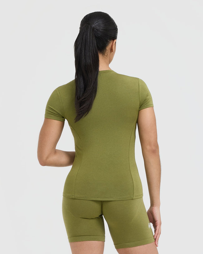 Mellow™ Soft Short Sleeve T-Shirt | Olive Green