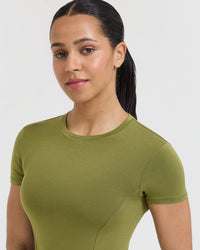 Mellow Soft Short Sleeve T-Shirt | Olive Green