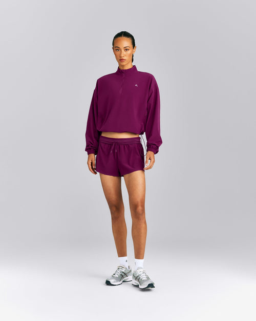 AirMove™ 1/2 Zip Jacket with Bonding | Ripe Fig