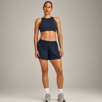 AirMove™ Lined Shorts 4" with Pocket and Reflective Logo | True Blue