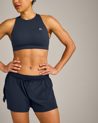 AirMove™ Lined Shorts 4" with Pocket and Reflective Logo | True Blue
