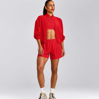 AirMove™ Lined Shorts 4" with Pocket | Fiery Red