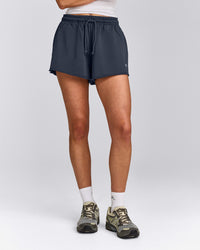 Cotton Vintage Lounge Shorts | Washed True Blue
