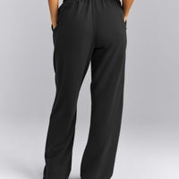 Cotton Vintage Lounge Wide Leg Sweatpants | Washed Black