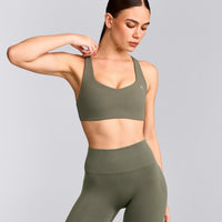 EasyLift™ Cross Back Sports Bra | Alpine Green