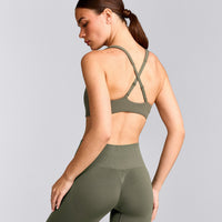 EasyLift™ Cross Back Sports Bra | Alpine Green