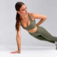 EasyLift™ Cross Back Sports Bra | Alpine Green