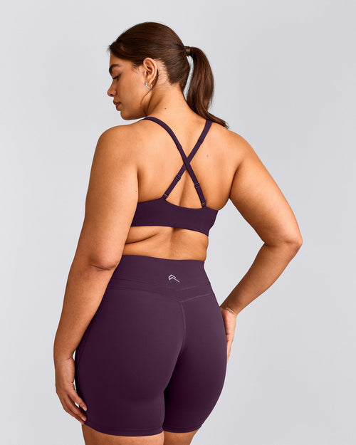 EasyLift™ Cross Back Sports Bra | Blackberry Purple