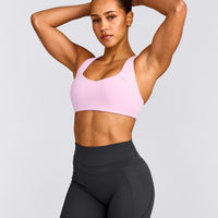 EasyLift™ Cross Back Sports Bra | Chalk Pink