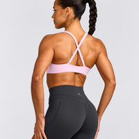 EasyLift™ Cross Back Sports Bra | Chalk Pink