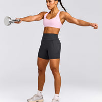 EasyLift™ Cross Back Sports Bra | Chalk Pink
